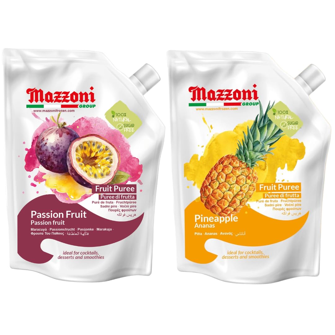 Amazon.com : Mazzoni - Passion Fruits & Pineapple Puree-100